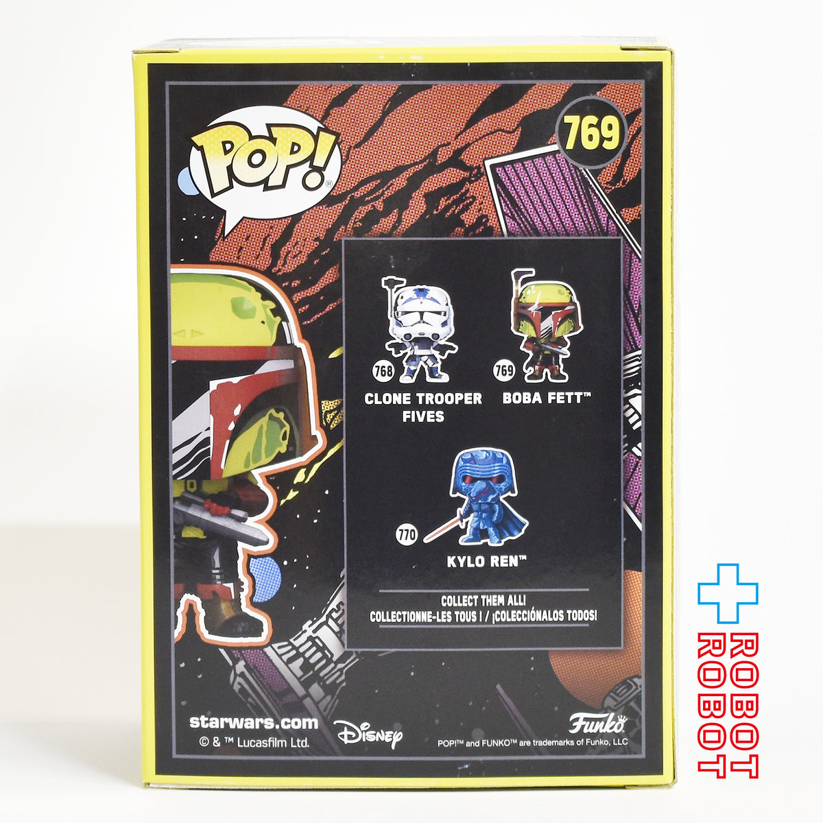 ファンコ POP! スター・ウォーズ 769 ボバ・フェット (レトロ・コミックカバー)) 箱入