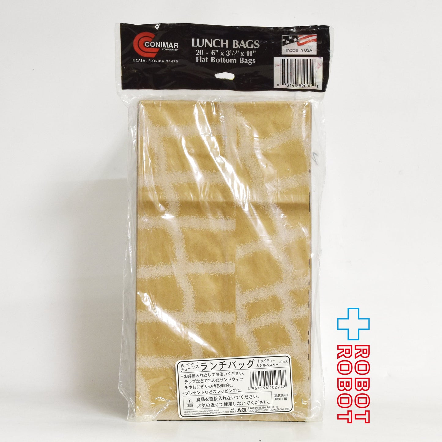 ルーニー・チューンズ トゥイーティー & シルベスター ランチバッグ 紙袋 20枚入り 1998 未開封