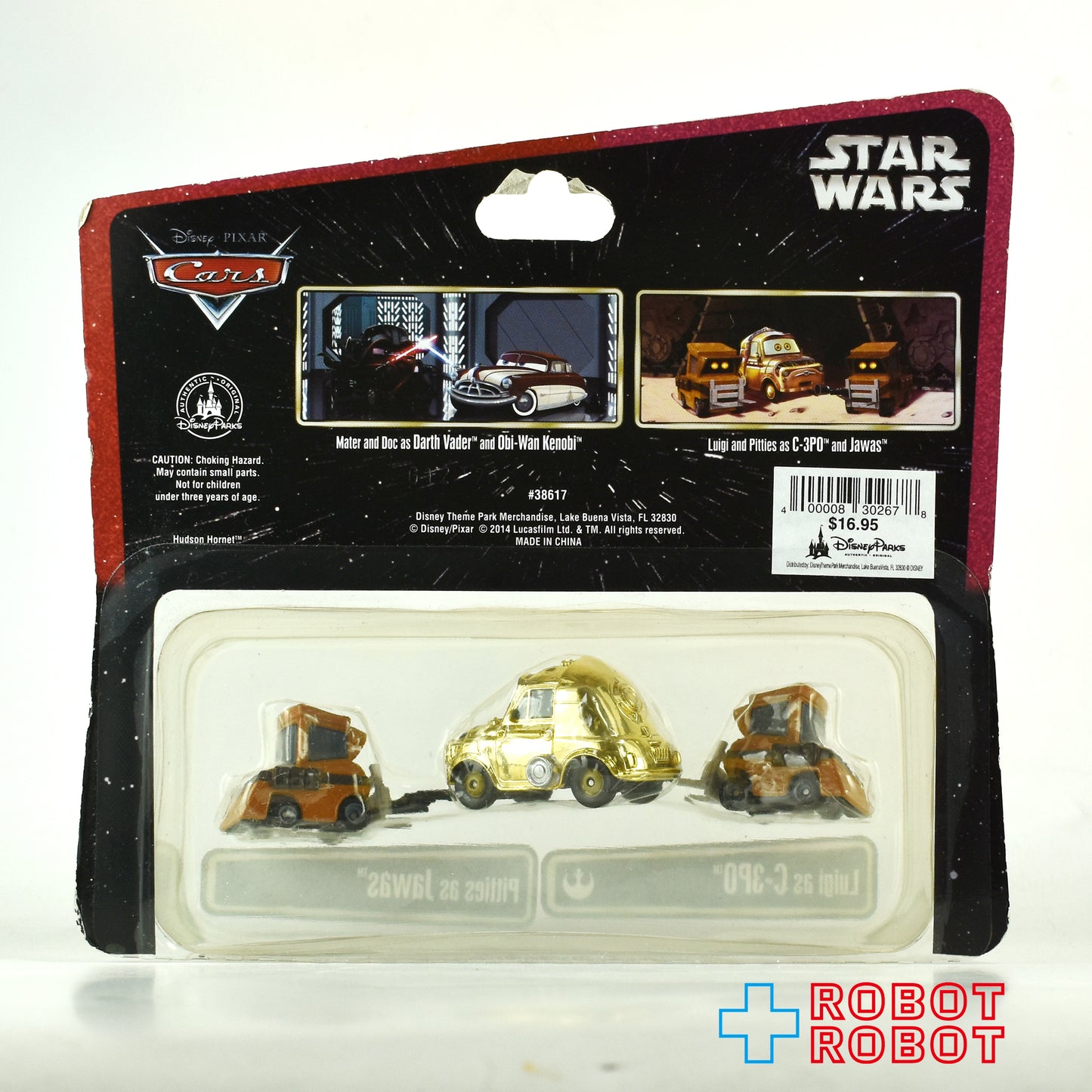 ディズニーパーク限定 スター・ウォーズ x カーズ ルイージ as C-3PO & ピッティ as ジャワ ダイキャスト ミニカー 未開封