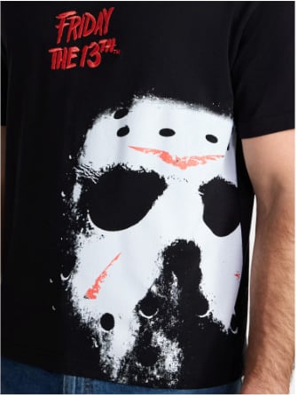 Tシャツ 13日の金曜日 クロップドグラフィック Tシャツ
