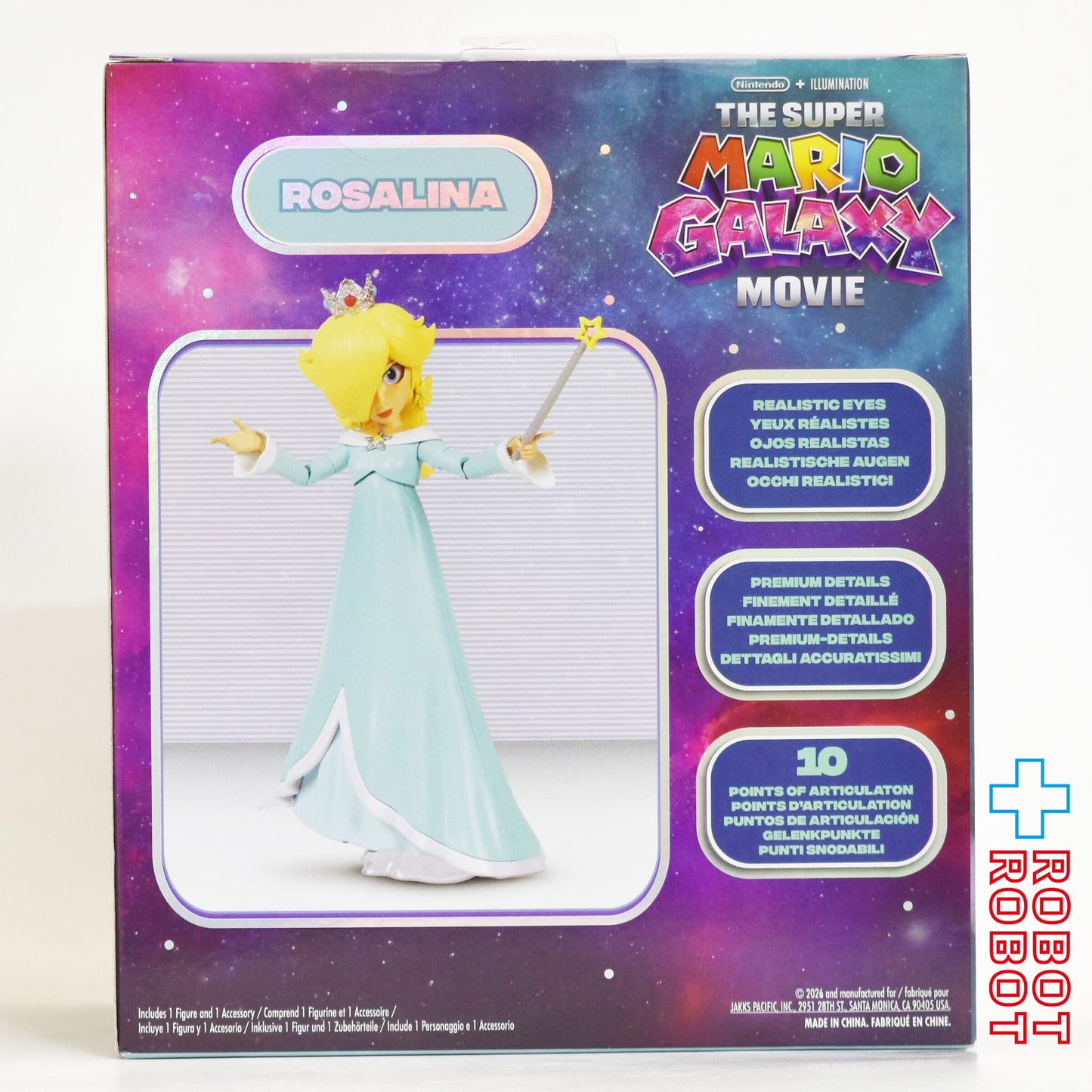 ジャックス・パシフィック ザ・スーパーマリオギャラクシー・ムービー ロゼッタ 5インチ アクションフィギュア 未開封