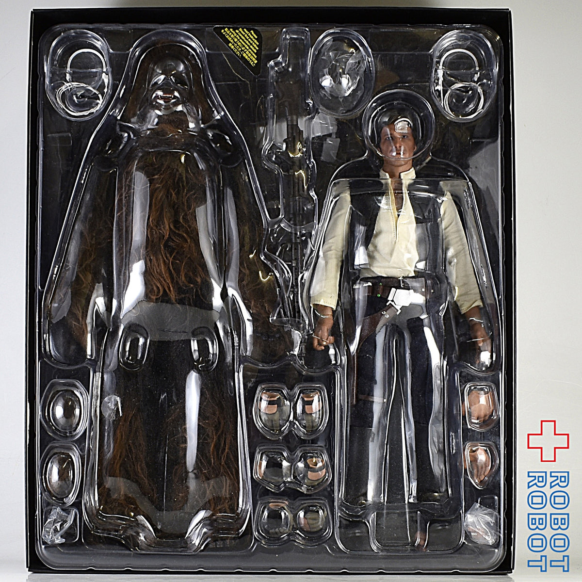 ホットトイズ 1/6 スター・ウォーズ エピソード4 新たなる希望 ハン・ソロ & チューバッカ ボーナスアクセサリー付き 開封品
