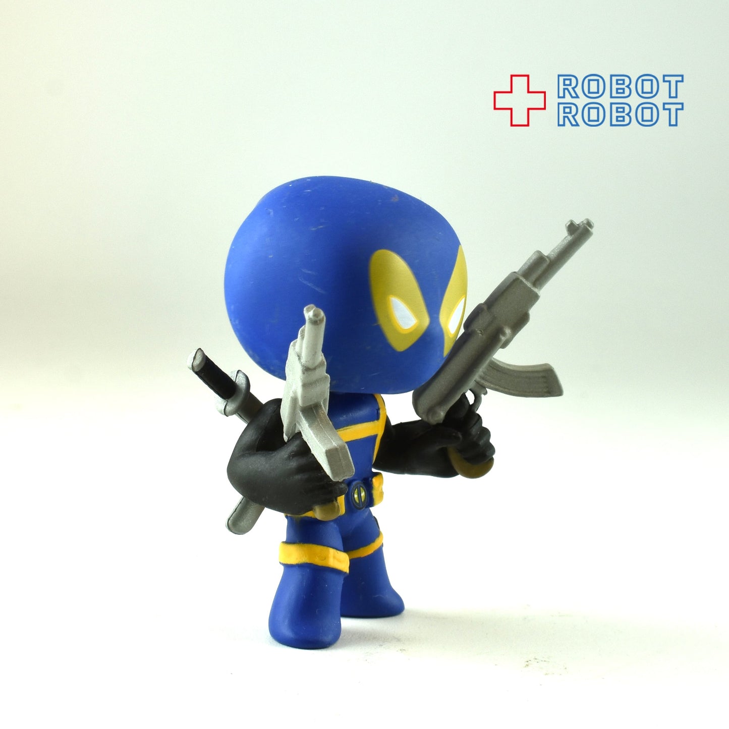 ファンコ ミステリーミニ マーベル デッドプール ブルーコスチューム ライフル