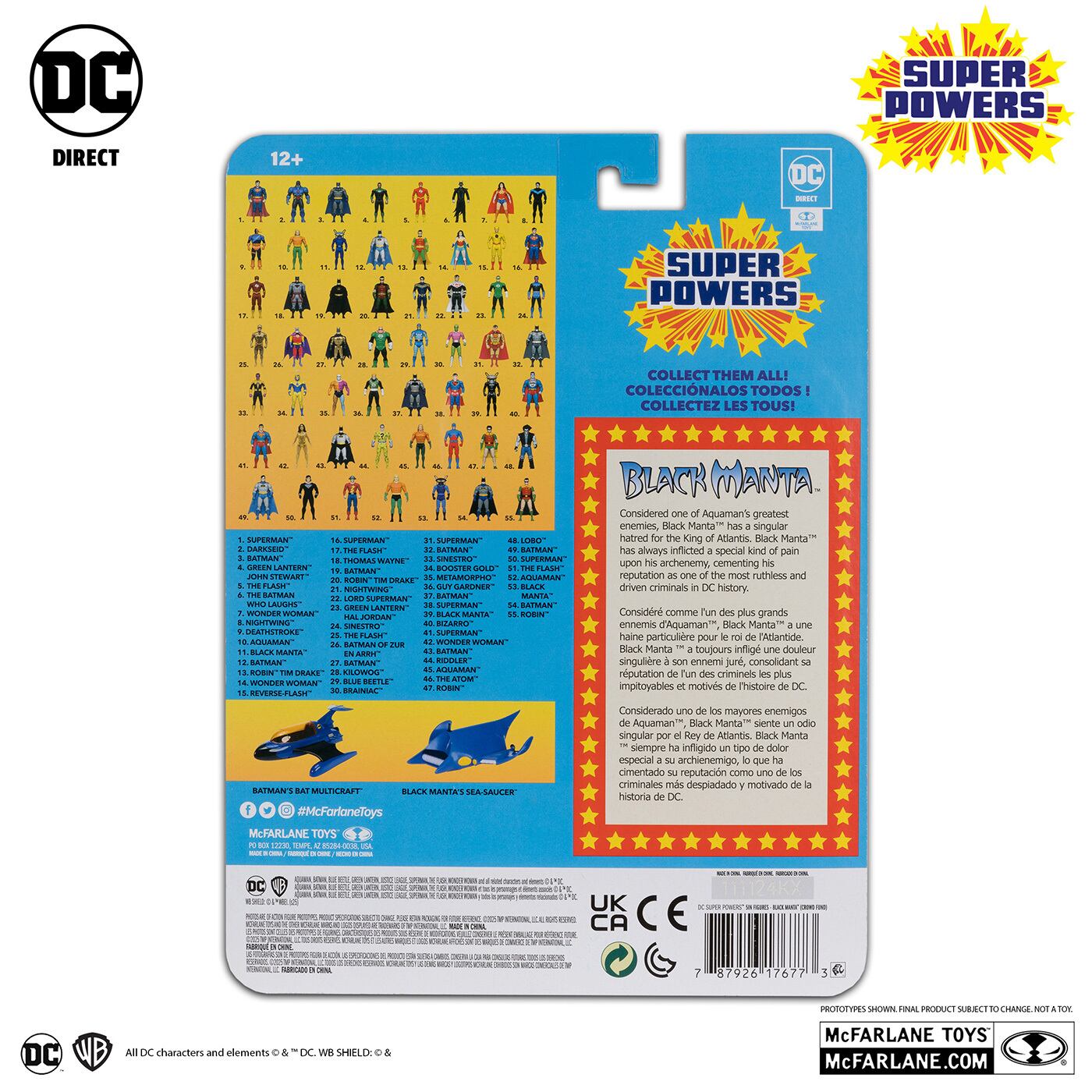 マクファーレン DCダイレクト DCスーパーパワーズ #50 ブラックマンタ 4インチ アクションフィギュア 国内版 未開封