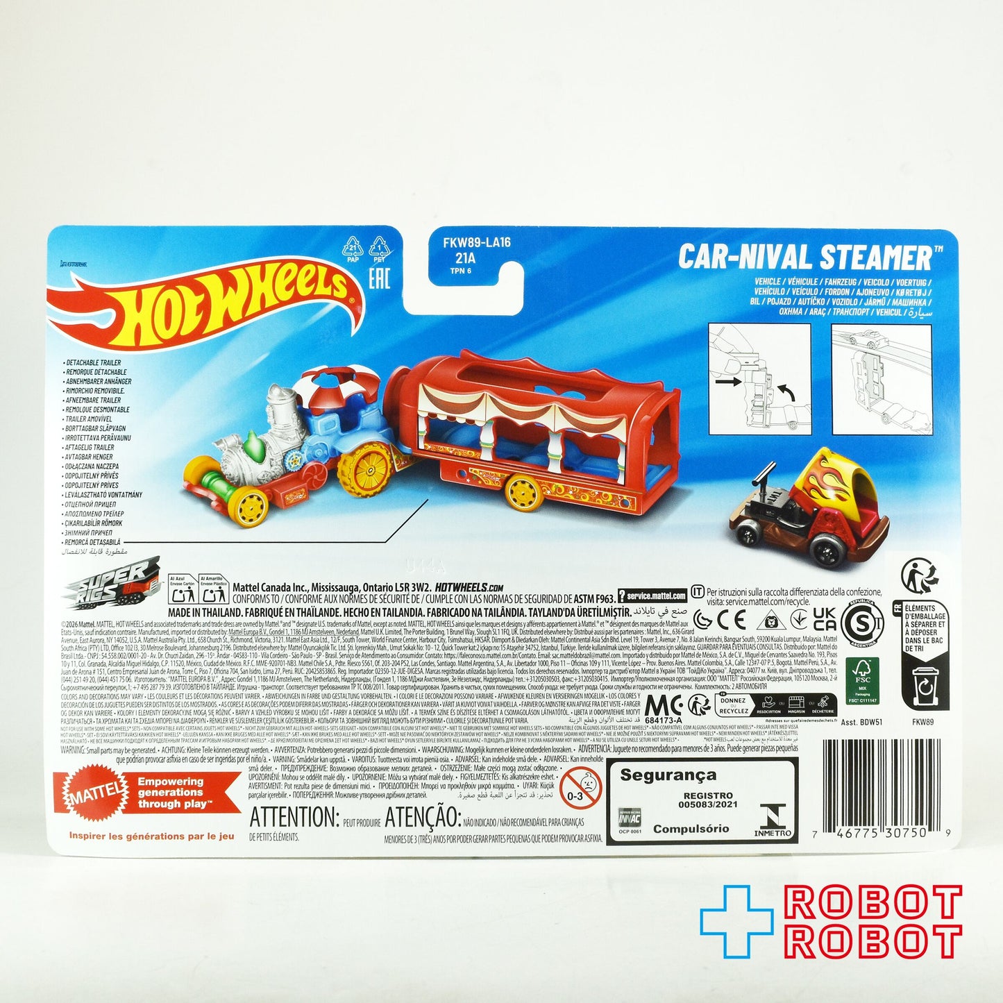 ⚫️ ホットウィール 2026 スーパーリグ カーニバル・スチーマー 1/64 ダイキャスト ミニカー 未開封 - ROBOTROBOT