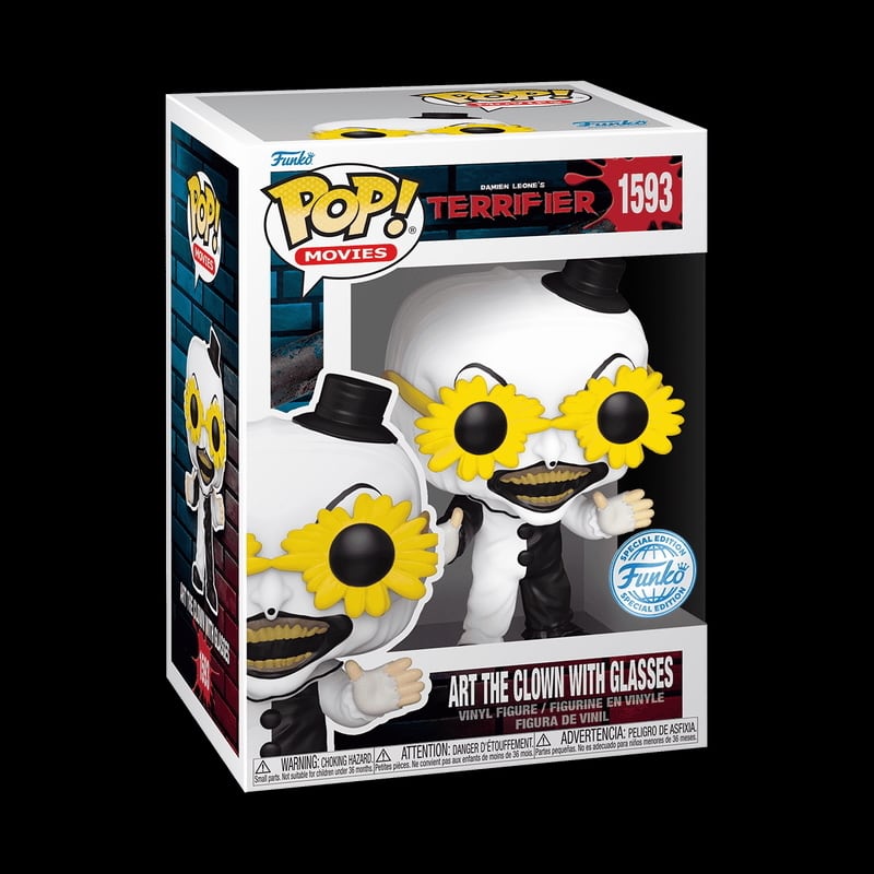 ファンコ POP! ムービー 1593 テリファー アート・ザ・クラウン w/ サングラス 限定 ビニールフィギュア 箱入未開封