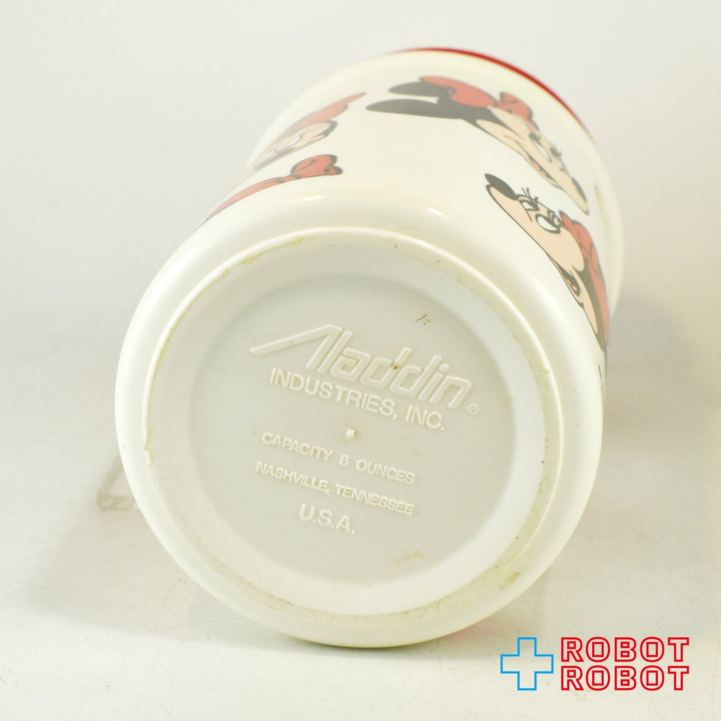 ディズニー ミニーマウス ランチキット 顔のカタチのランチボックス 水筒付き アラジン社