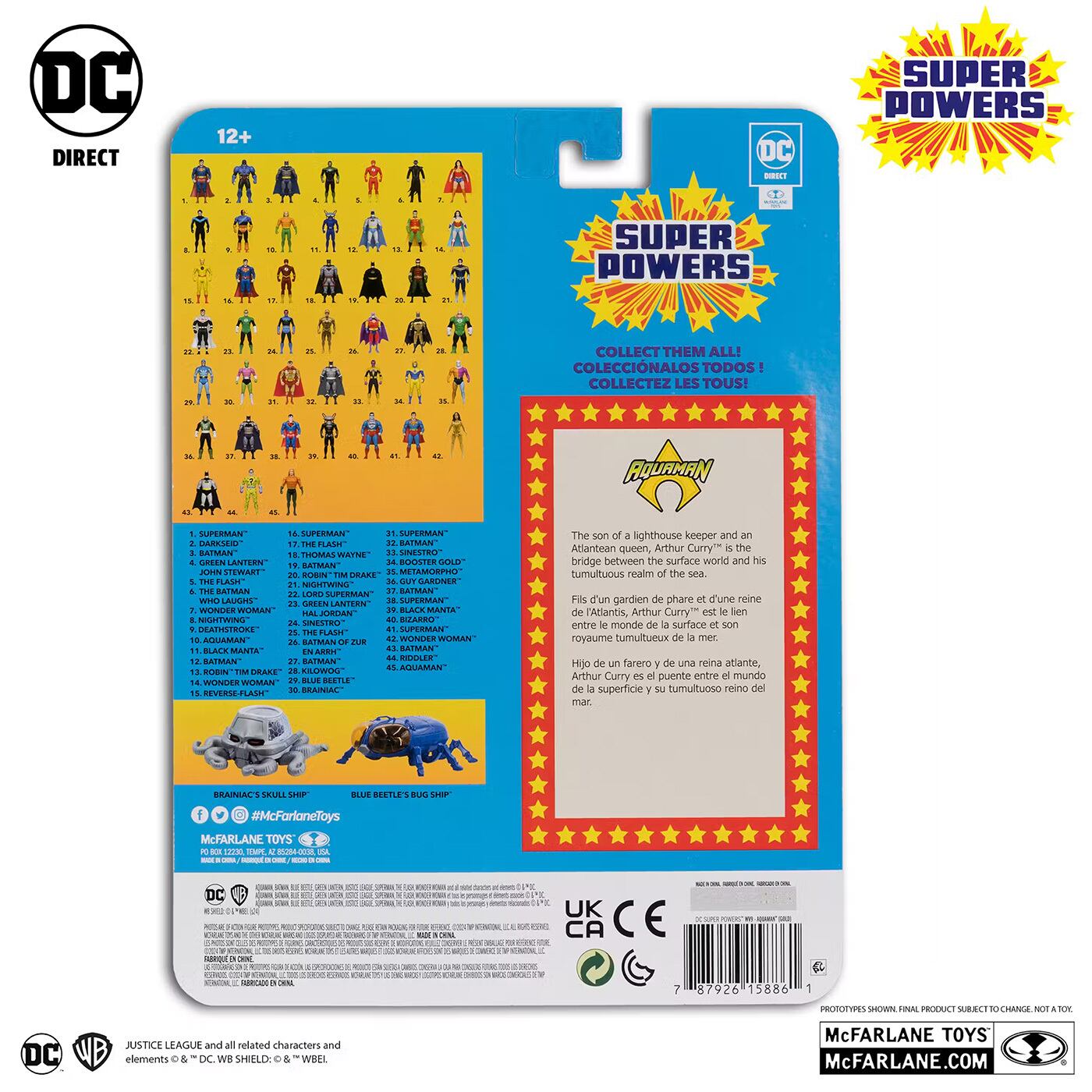 マクファーレン・トイズ DCダイレクト DCスーパーパワーズ #43 アクアマン (ゴールド・エディション) 4インチ アクションフィギュア 国内版 未開封