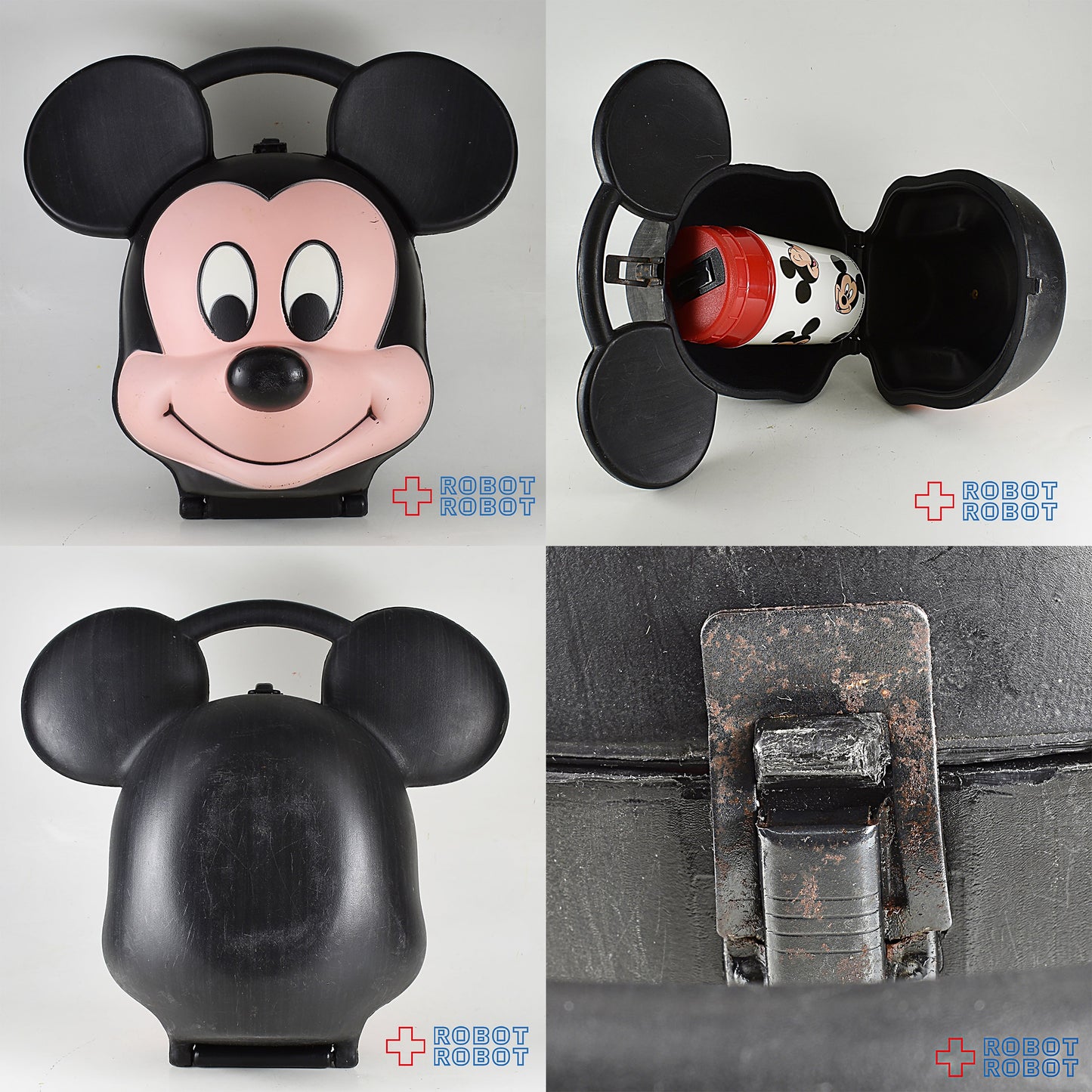 ミッキーマウスの顔のカタチのランチボックス ALADDIN +