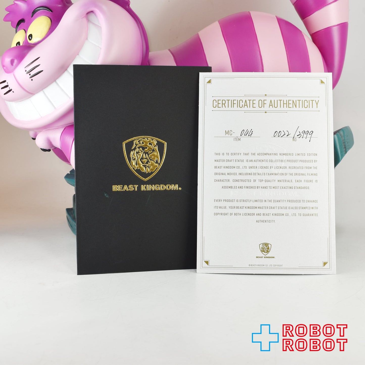 ビーストキングダム マスタークラフト MC-044 ふしぎの国のアリス チェシャ猫 スタチュー 35センチ 証明書付き 箱なし ※店頭受取限定 発送不可