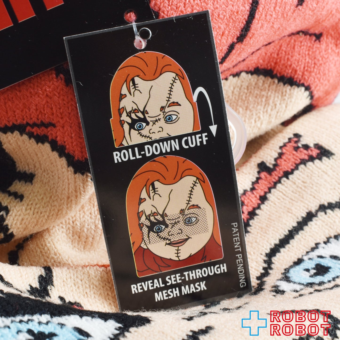 チャイルド・プレイ チャッキー ロールダウン ビーニー ニット帽 紙タグ付