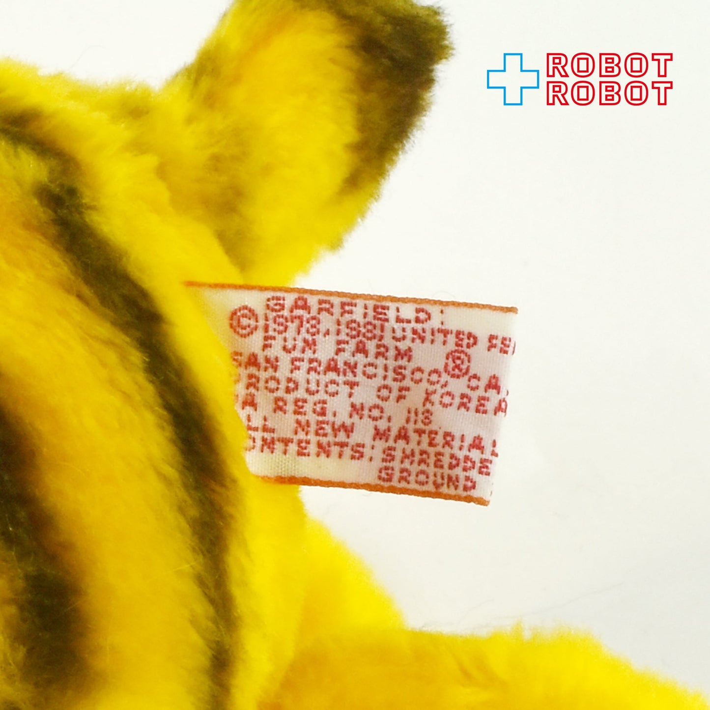 Dakin ガーフィールド 赤 ジョギング ぬいぐるみ人形 1981 ※難有り ジョギングパンツ欠