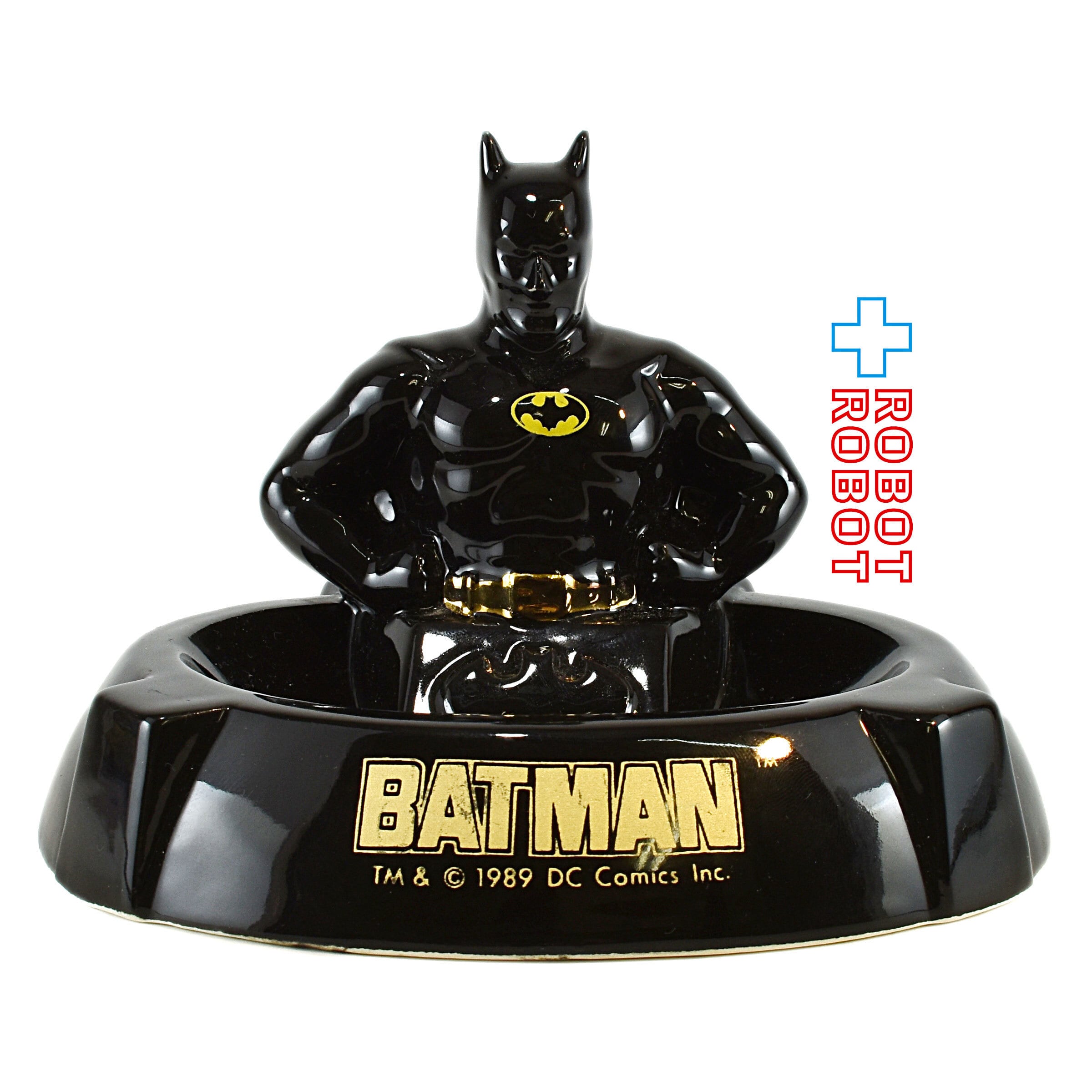 バットマン 陶器灰皿 アンティーク DCBATMANCeramicAshtray1989_2.