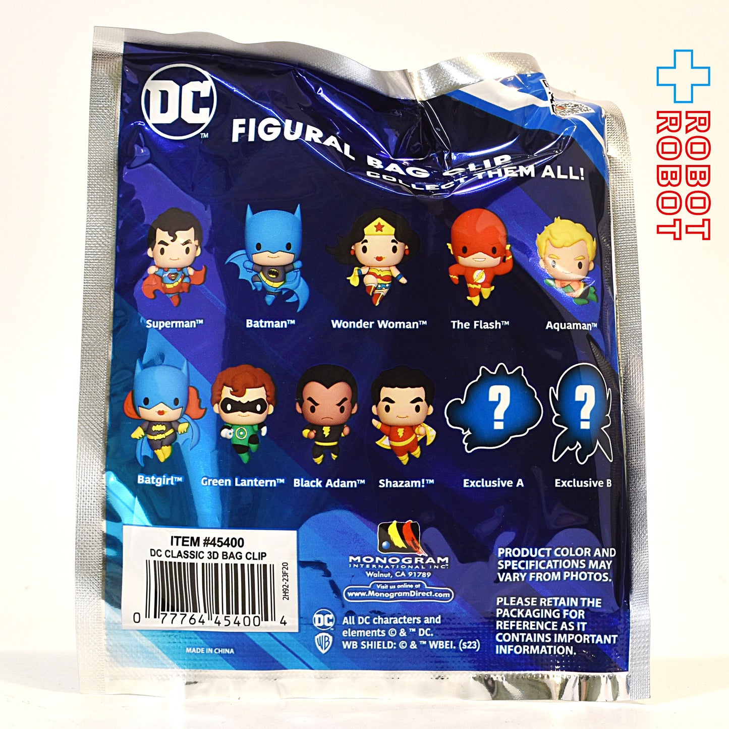 モノグラム フィギュラル バッグ クリップ DCコミック クラシック 1パック 未開封