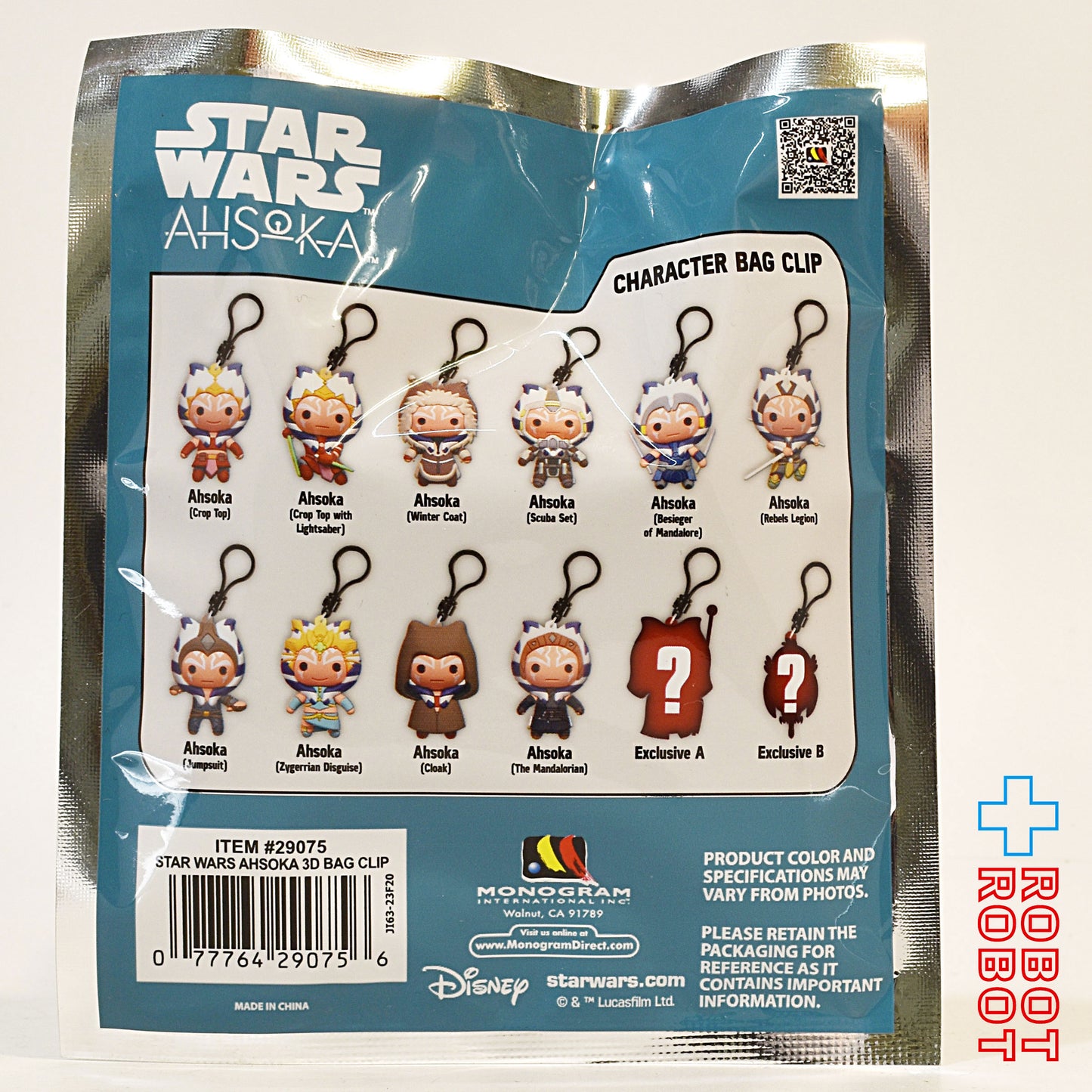 モノグラム フィギュラル バッグ クリップ スターウォーズ アソーカ 1パック 未開封
