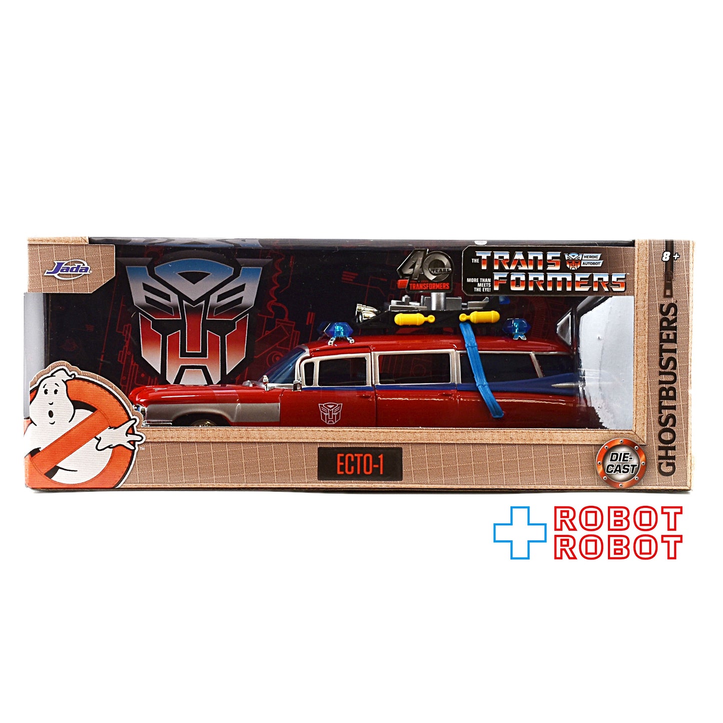 ⚫️JADA TOYS トランスフォーマー マッシュアップ ゴーストバスターズ ECTO-1 メタルダイキャストカー 1/24スケール 未開封1号店商品