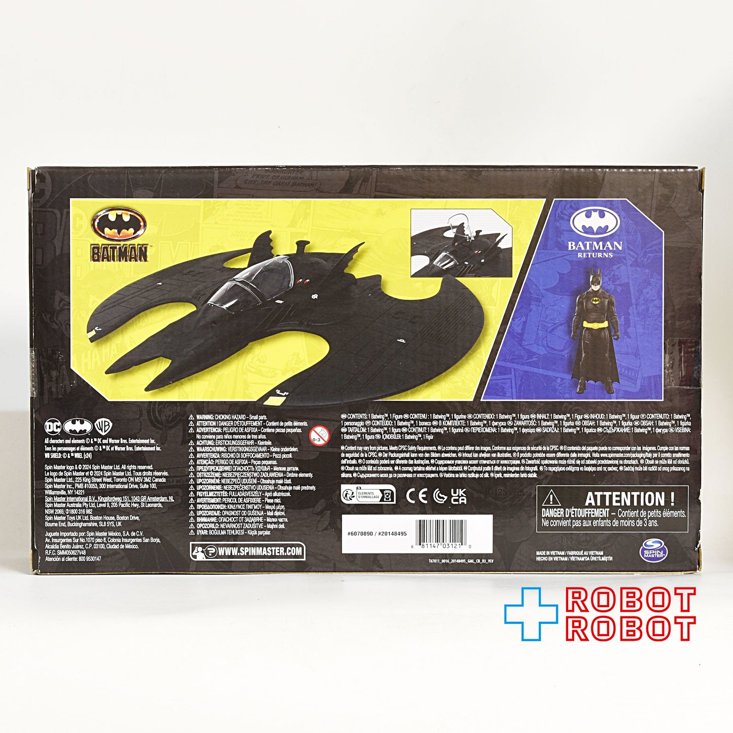 スピンマスター DC バットマン 85周年 バットウィング + バットマン リターンズ 4インチ アクションフィギュア