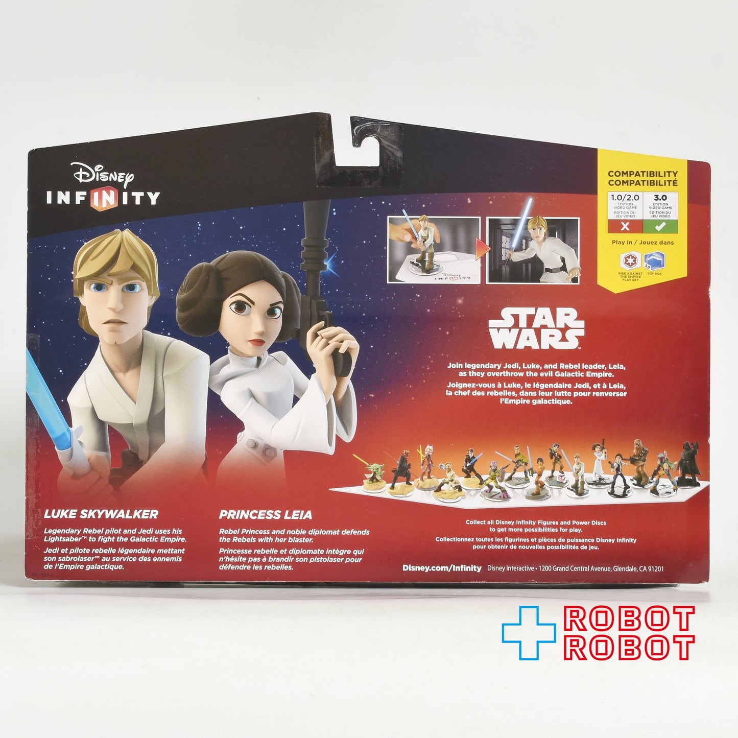 ディズニー インフィニティ3.0対応 スター・ウォーズ キャラクターフィギュア ライズ・アゲインスト・ザ・エンパイア ルーク・スカイウォーカー & レイア・オーガナ 2パック パッケージ入り