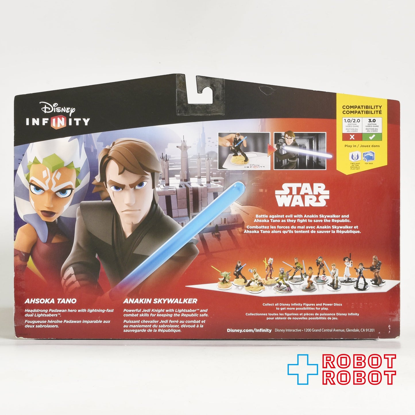 ディズニー インフィニティ3.0対応 スター・ウォーズ キャラクターフィギュア トワイライト オブ ザ リパブリック アソーカ・タノ & アナキン・スカイウォーカー 2パック パッケージ入り