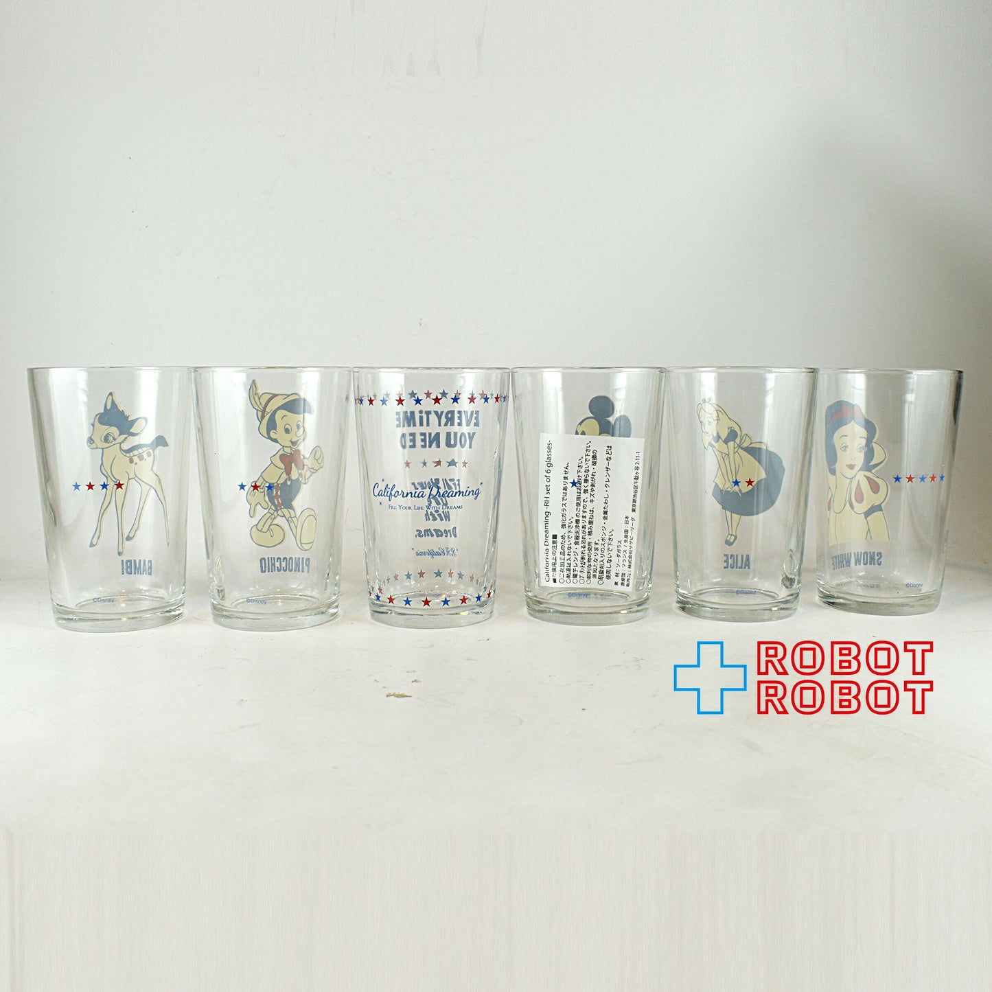 ディズニー カルフォルニア ドリーミング マジックグラスセット ロンハーマン