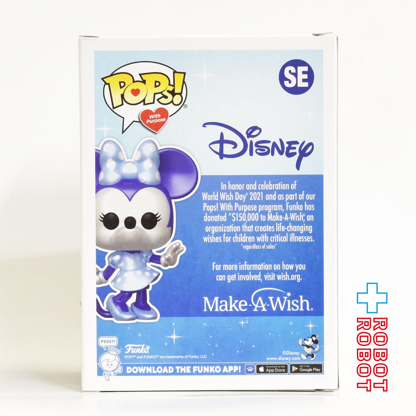 ファンコ POPS! SE ディズニー メイク・ア・ウィッシュ ミニーマウス ビニールフィギュア 箱入