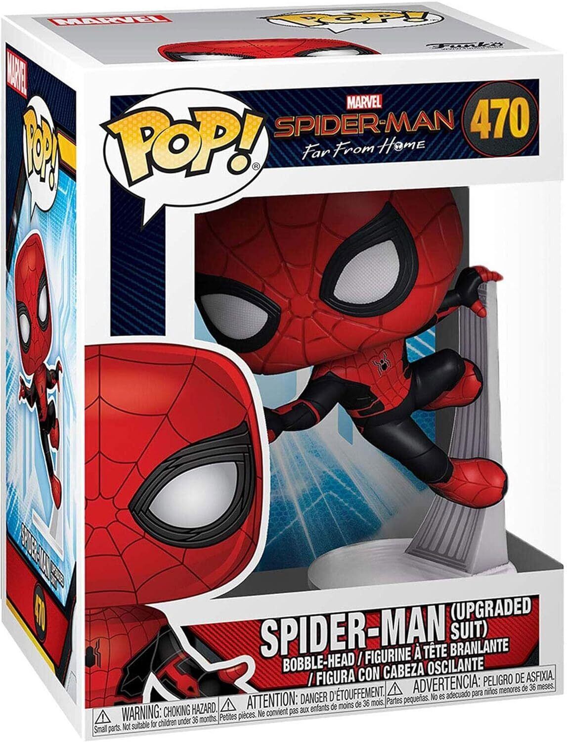 ファンコ POP! 470 MCU スパイダーマン・ファーフロムホーム アップグレードスーツ版 箱付き