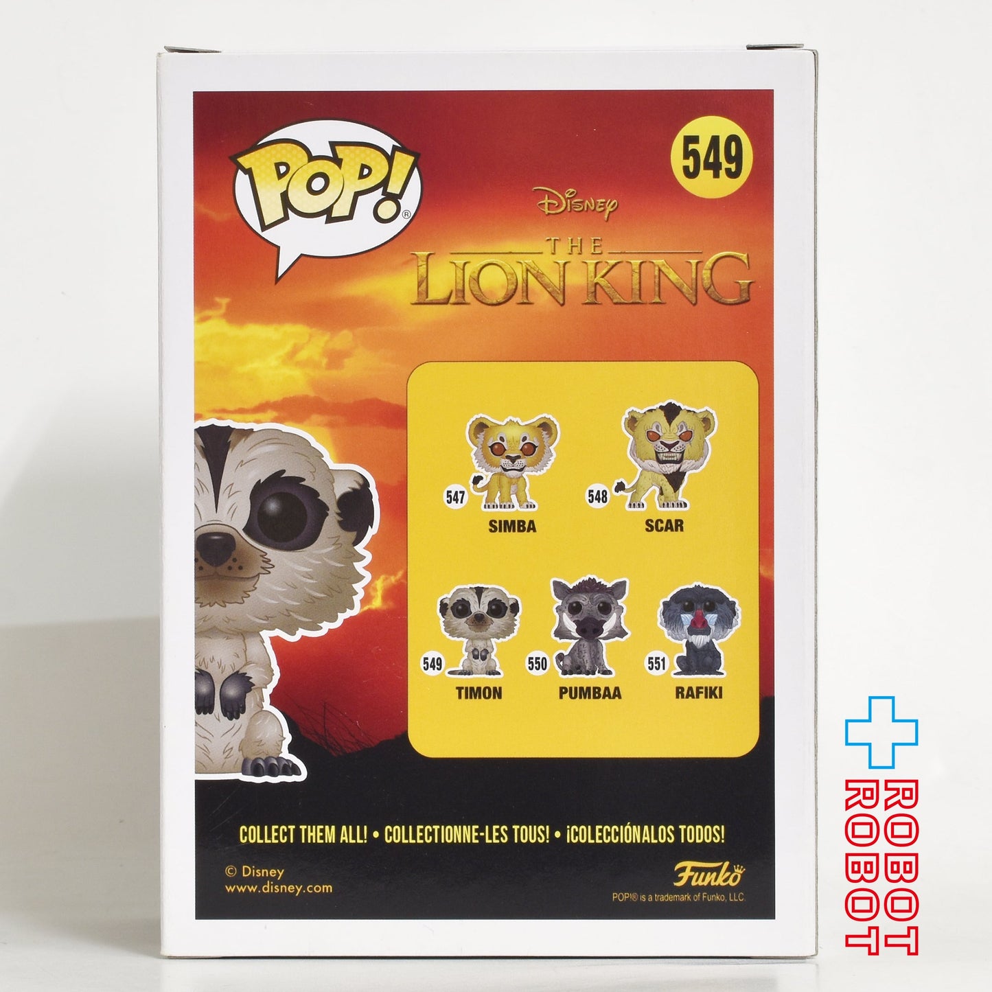 ファンコ POP! 549 ライオンキング シモン フロッキー ビニールフィギュア 箱入未開封