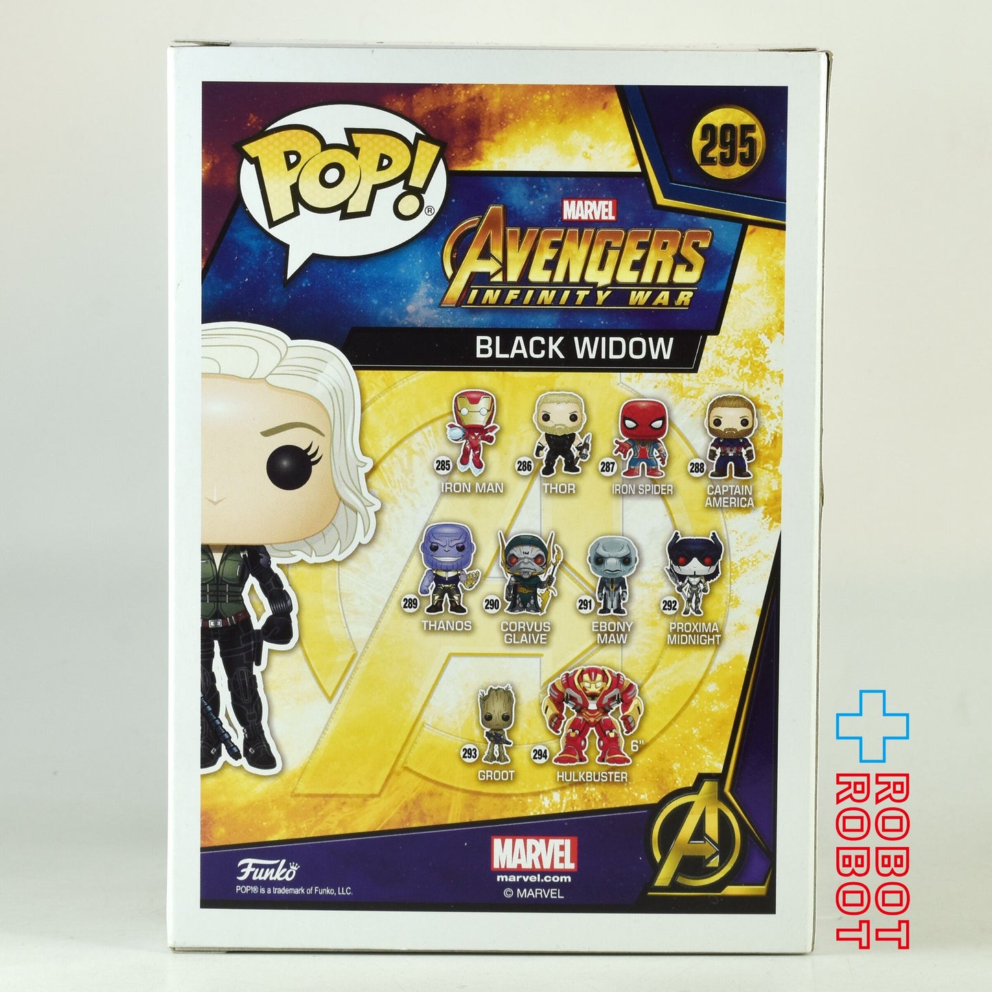 ファンコ POP! マーベル 295 アベンジャーズ インフィニティー・ウォー ブラック・ウィドウ ビニールフィギュア