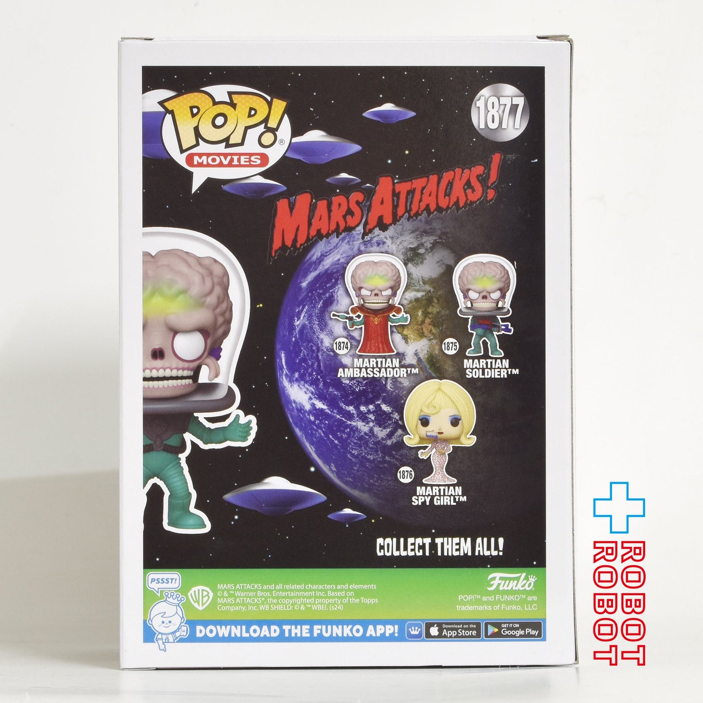 ファンコ POP! ムービー 1877 マーズ・アタック マーシャン・ソルジャー ビニールフィギュア 箱入未開封