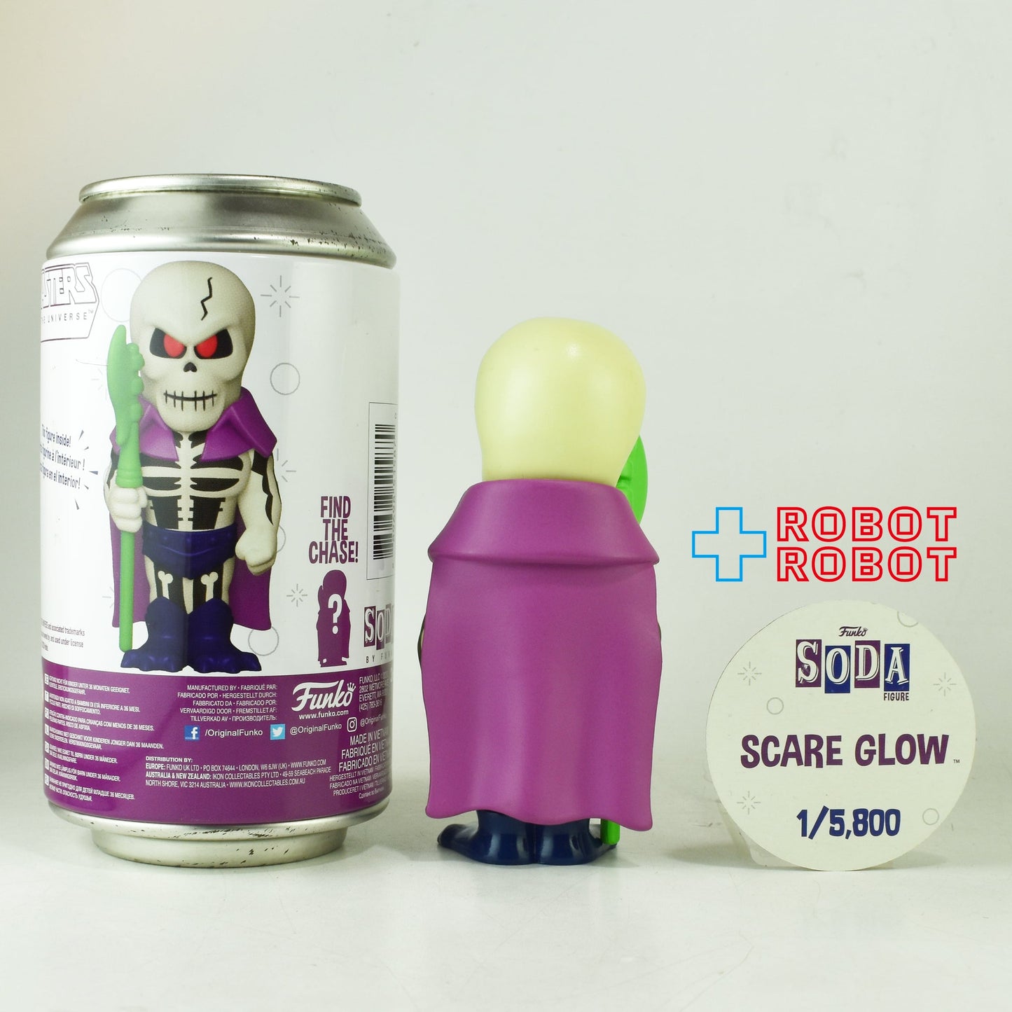 ファンコ SODA ソーダ缶 マスターズ・オブ・ザ・ユニバース スケアグロウ フィギュア 缶入り