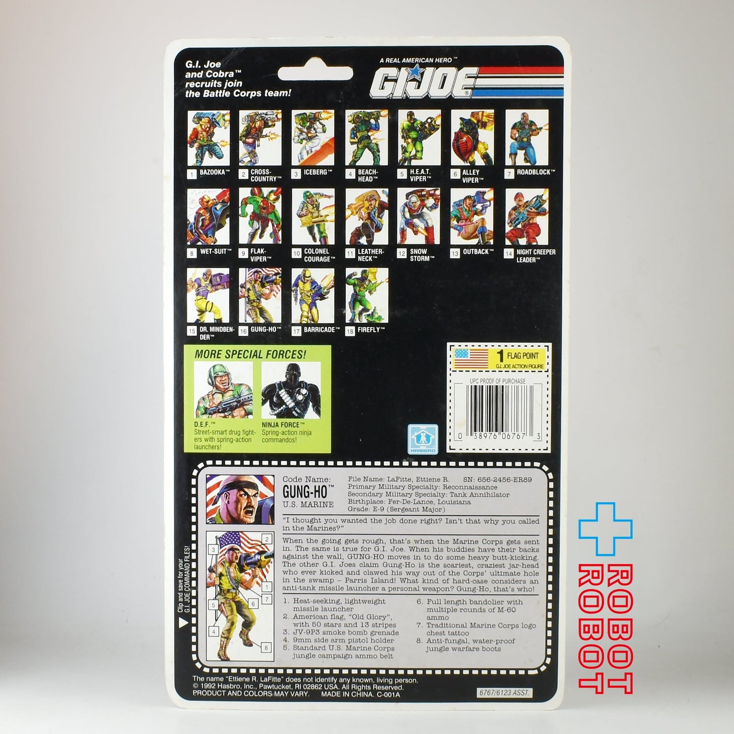 G.I.ジョー バトルコープス アメリカ海兵隊 16 ガンホー アクションフィギュア 未開封