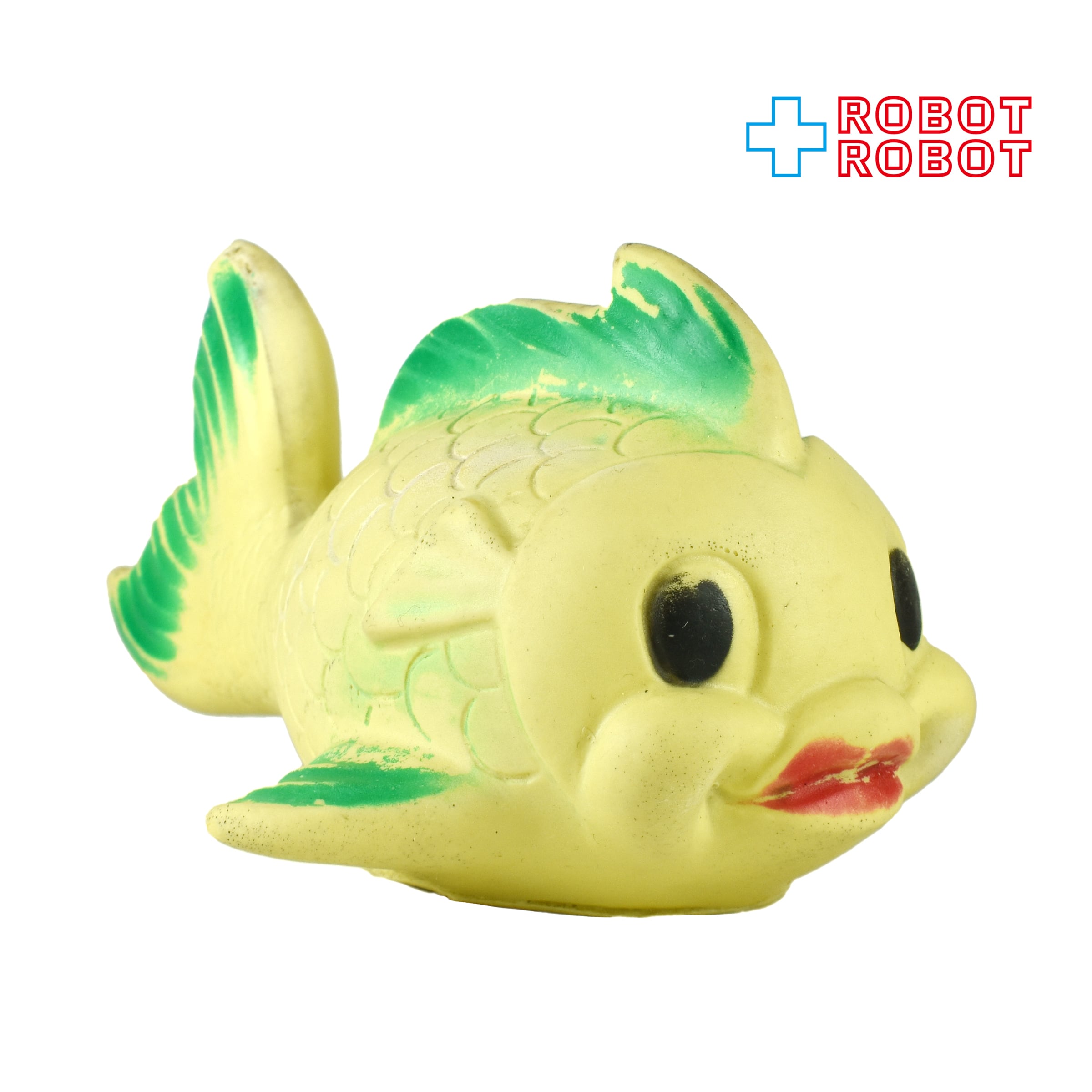 ソルト＆ペッパー　魚　さかな　ビンテージ　フィギュリン　ラバードール 緑のヒレの金魚 ラバードール スクイーク – ROBOTROBOT