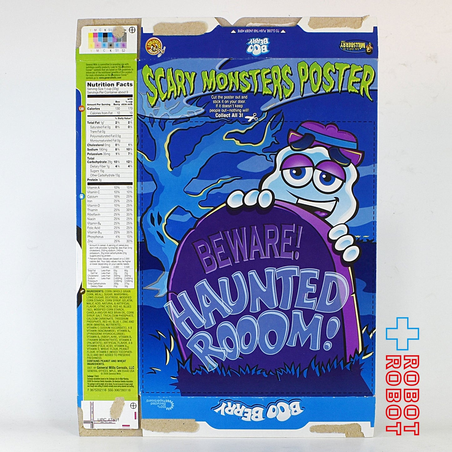 ブーベリー ゼネラル・ミルズ シリアル ボックス 空箱 2006