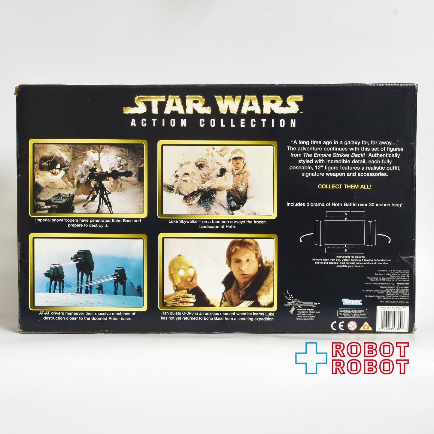 ハズブロ スター・ウォーズ アクションコレクション ルーク・スカイウォーカー(ホス・ギア)&ハン・ソロ(ホス・ギア)& スノートルーパー&AT-ATドライバー 12インチフィギュア 未開封