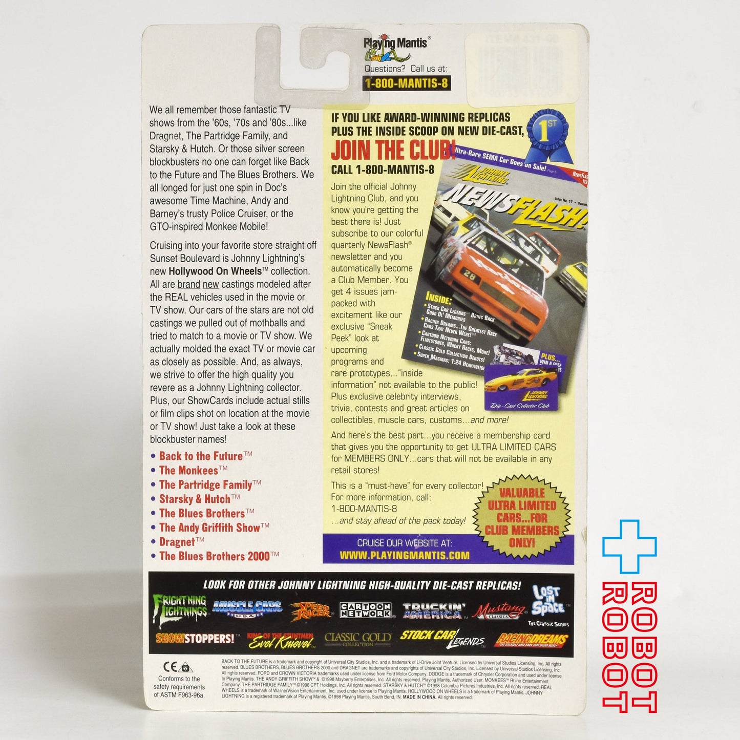 ジョニーライトニング ブルース・ブラザース K9 パトカー K9 パトカー ショーカード ミニカー 未開封