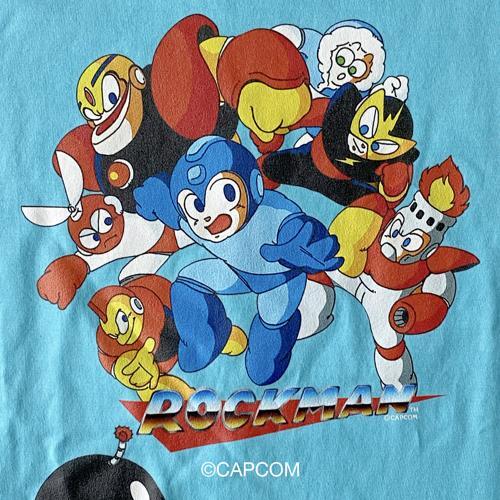 ロックマン Tシャツ(ブルー)