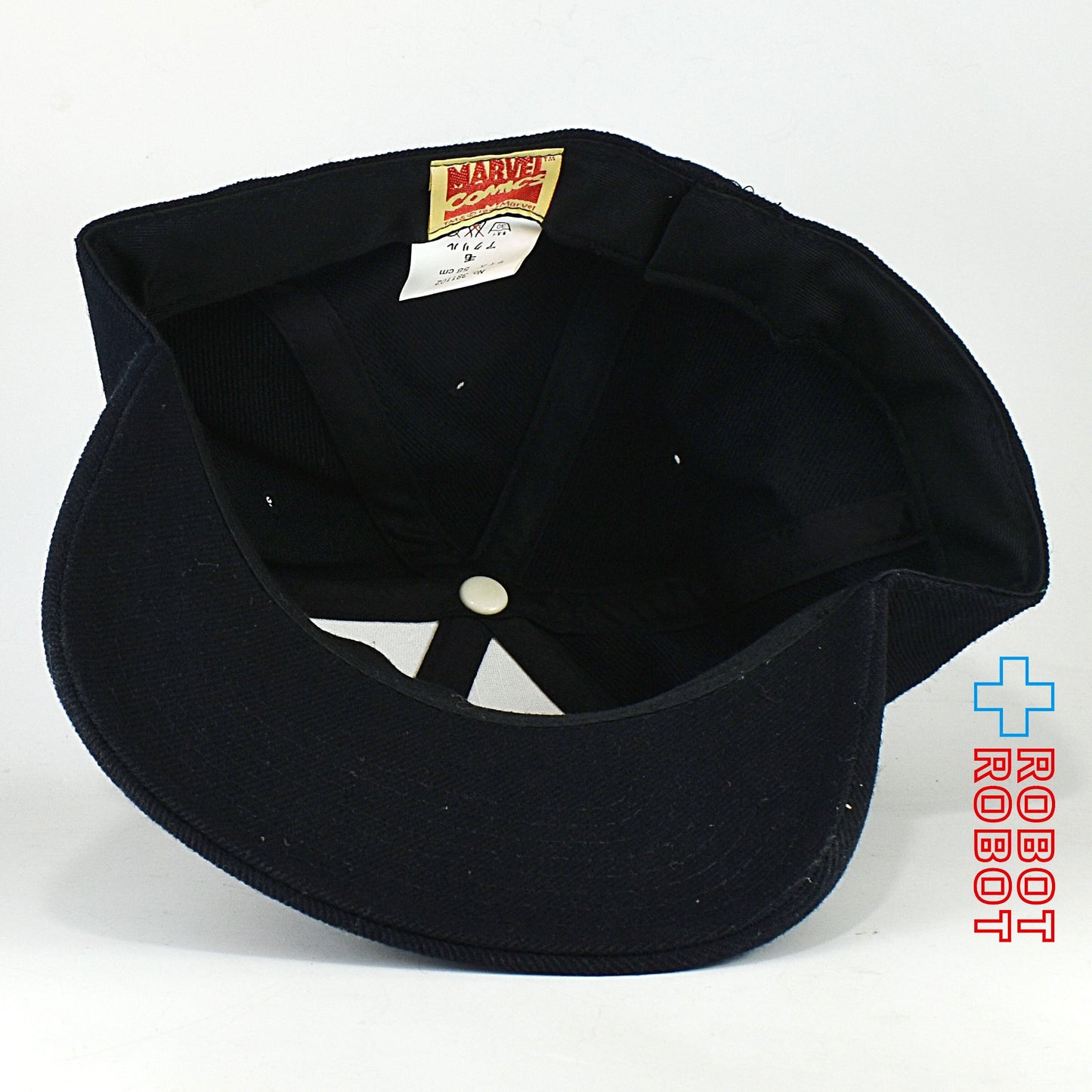 マーベルコミック スパイダーマン 刺繍 キャップ ブラック 野球帽 帽子 58センチ