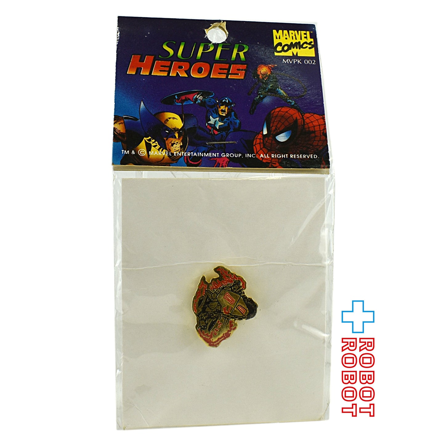 マーベルスーパーヒーローズ ゴーストライダー ゴーストファイヤー サイクル(金・赤)ピンズ ピンバッジ 未開封