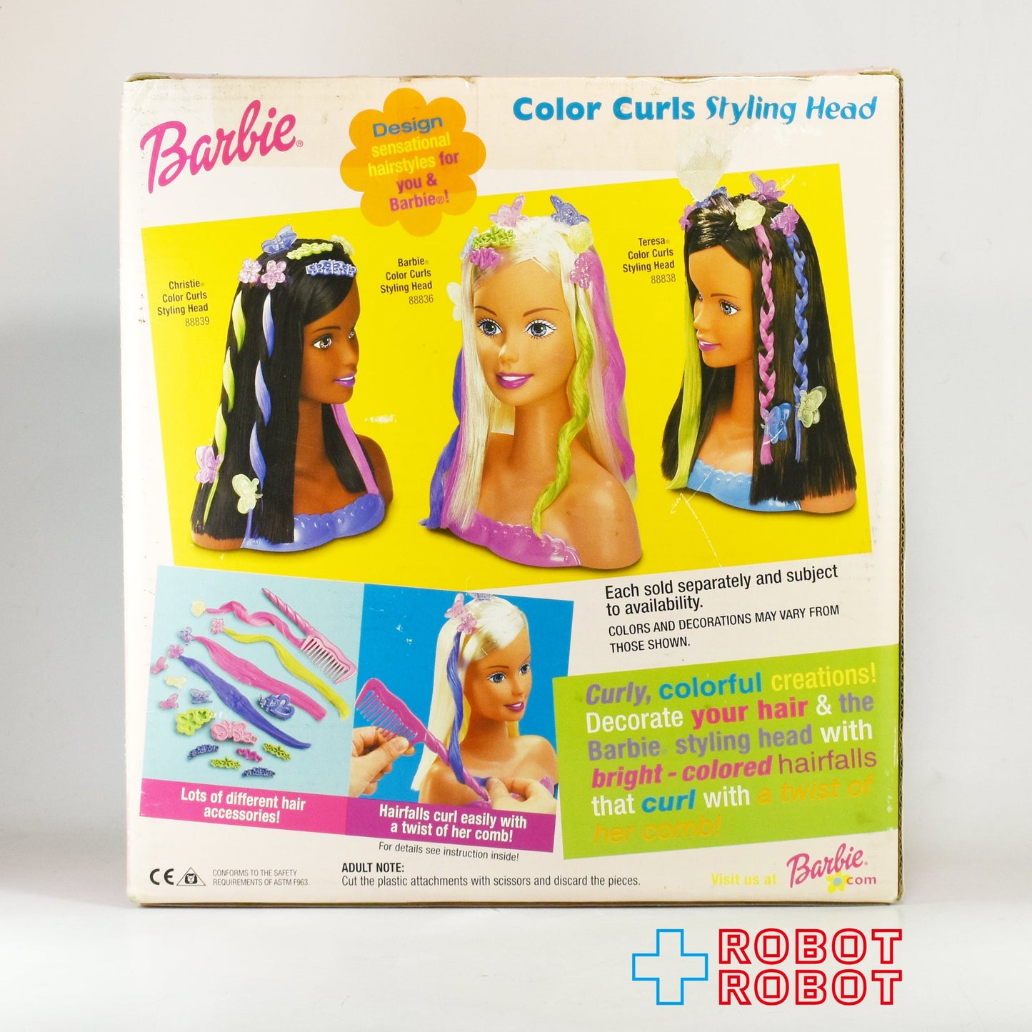 マテル バービー カラーカールズ スタイリングヘッド 2001 未開封