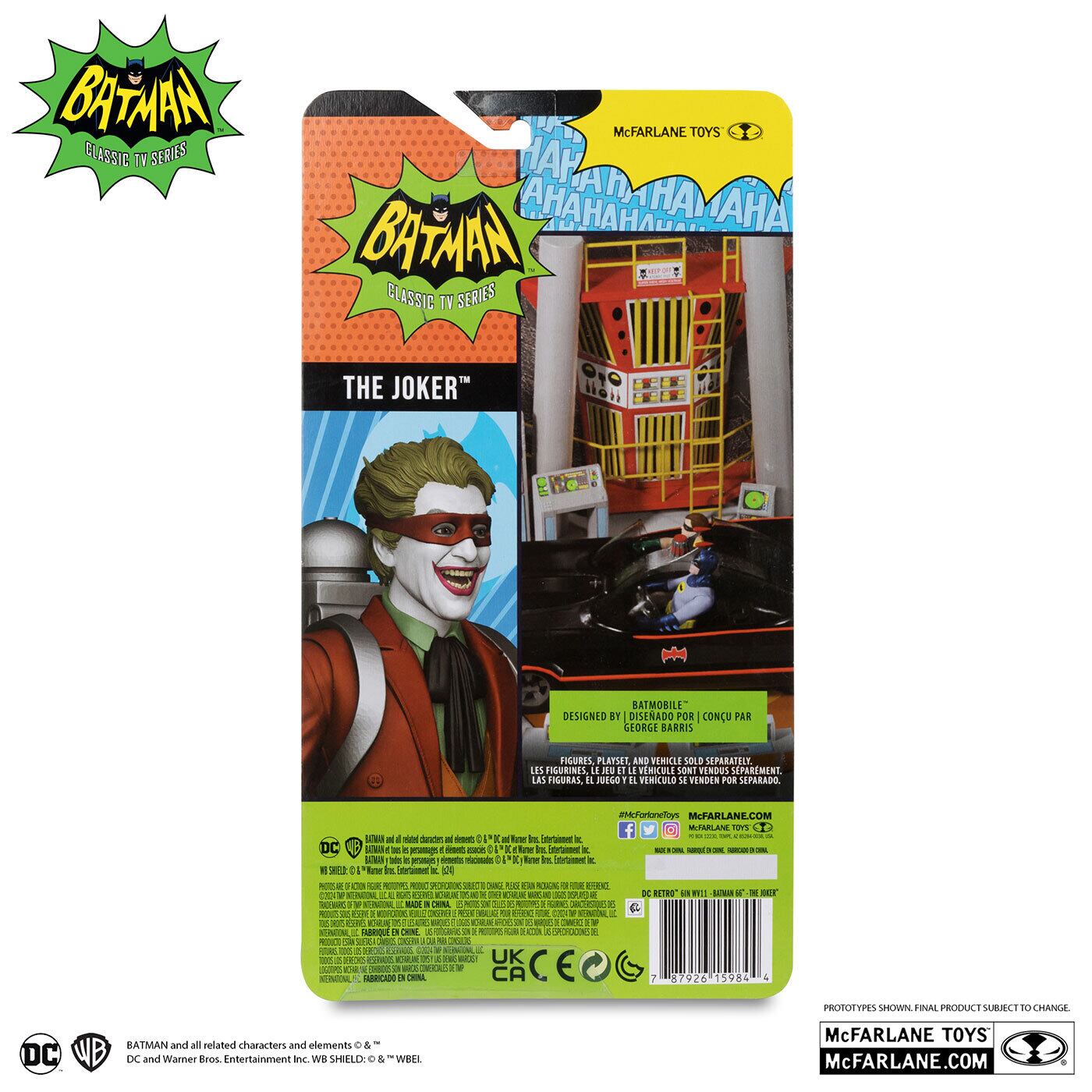 DCレトロ TVドラマ バットマン1966年 TVシリーズ #40 ジョーカー(マスク) 6インチ アクションフィギュア 国内版 未開封