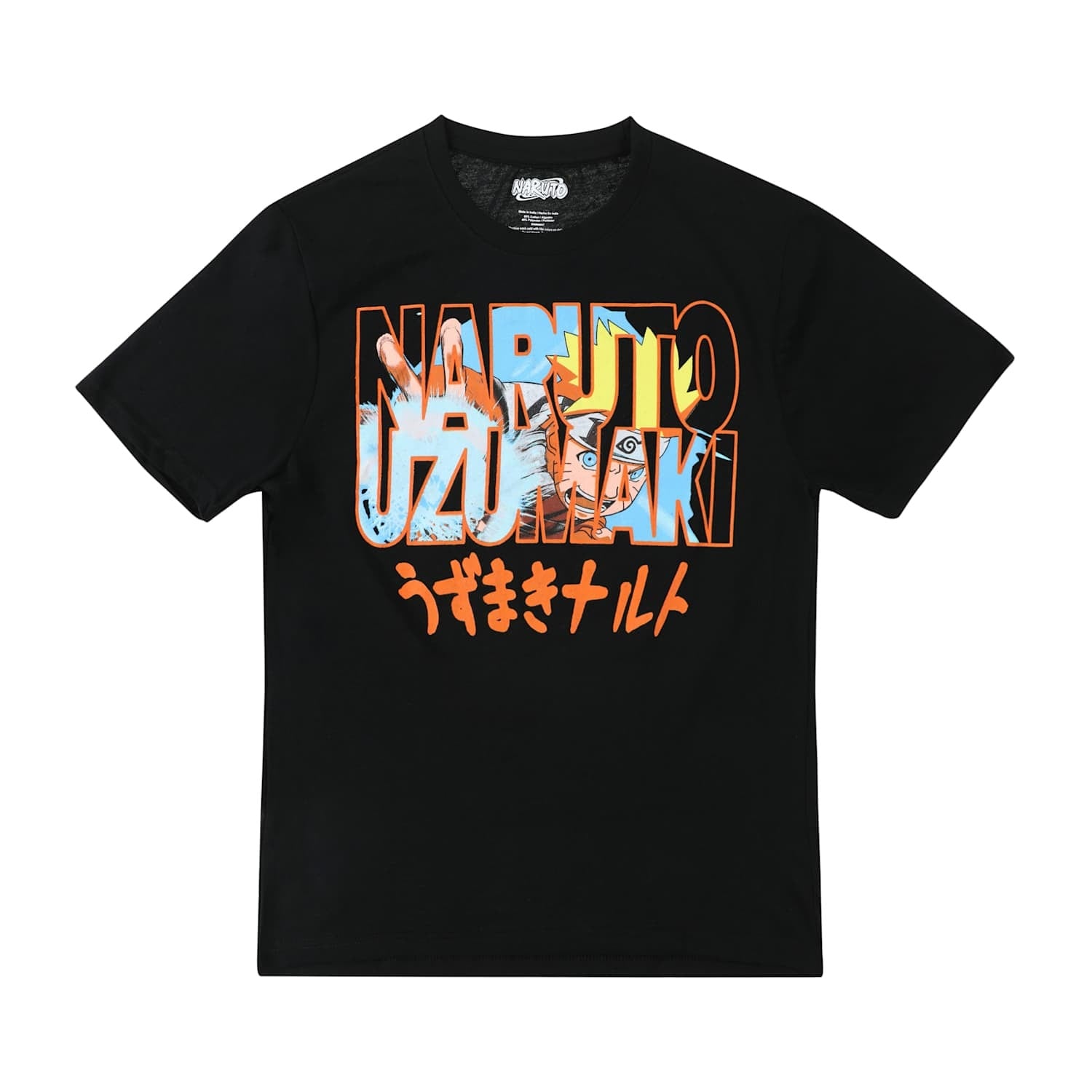 うずまきナルト グラフィック Tシャツ ブラック – ROBOTROBOT