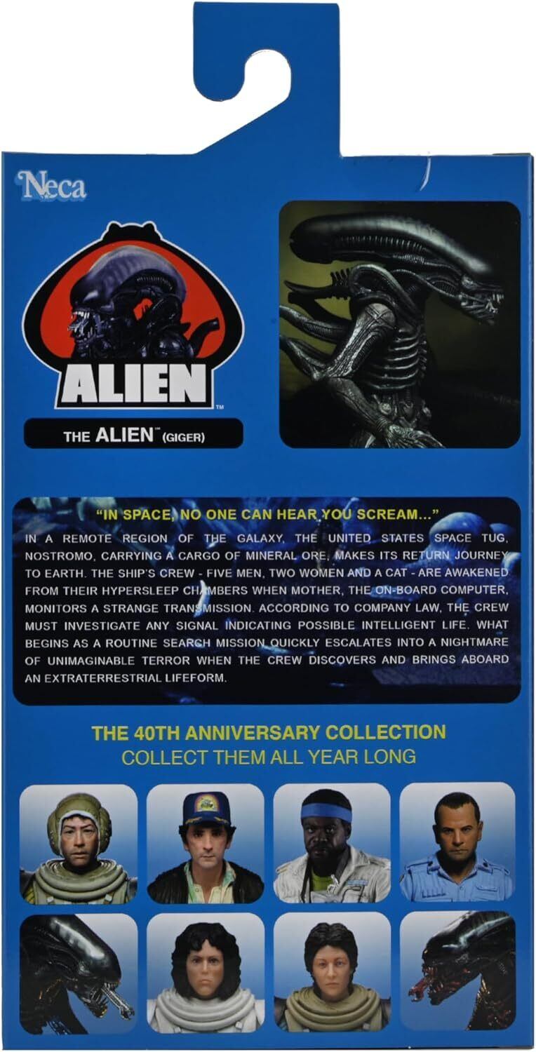 ネカ エイリアン 40th アニバーサリー エイリアン (ギーガー) 7インチ アクションフィギュア 未開封