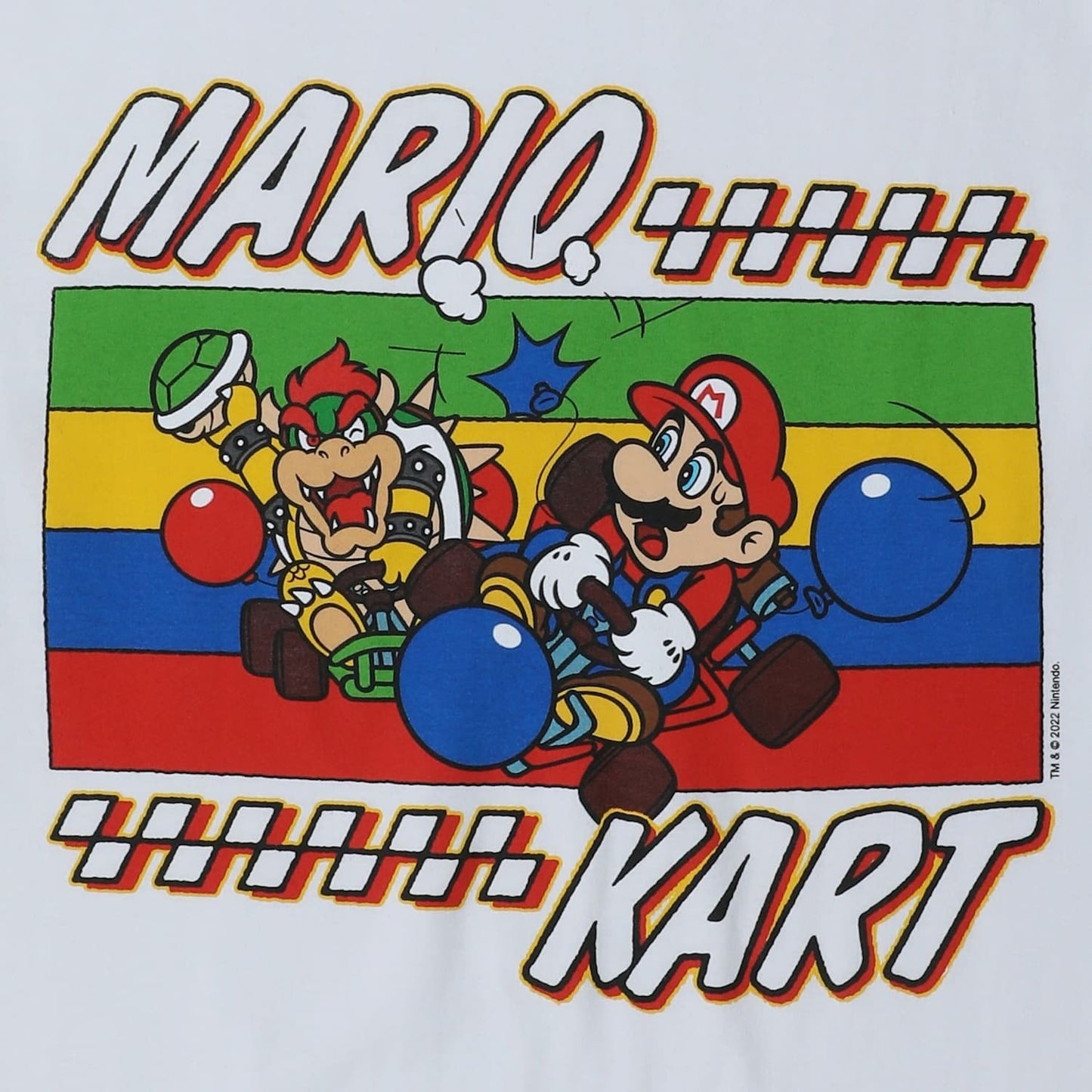 ニンテンドー マリオカート グラフィック Tシャツ ホワイト
