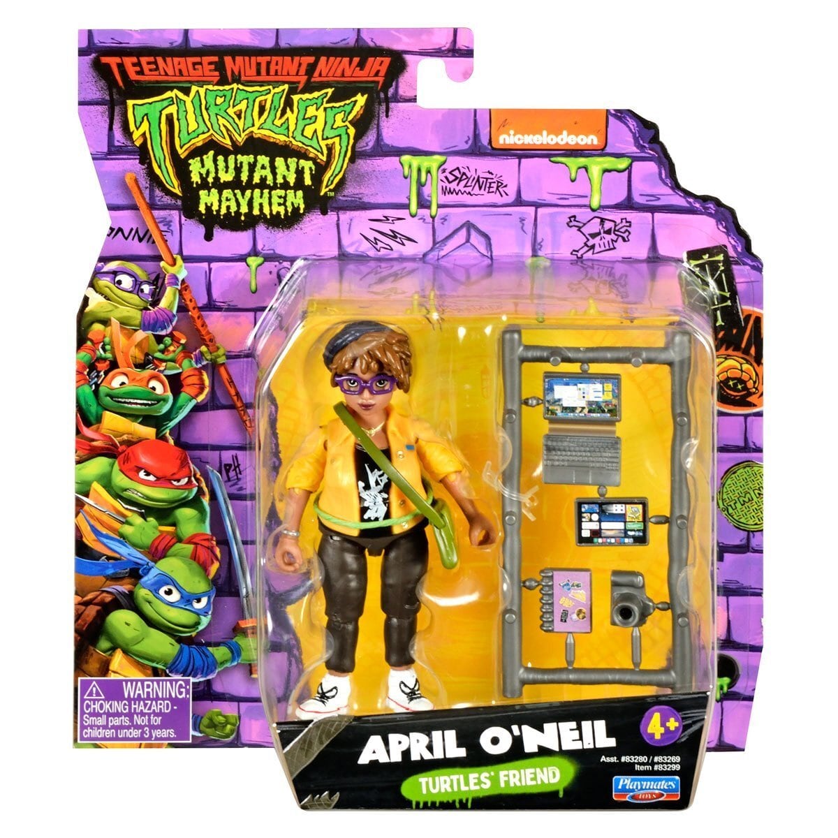 プレイメイツ テイルズ・オブ・ティーンエイジ・ミュータント・ニンジャ・タートルズ ミューテーションズ MIX ’N MATCH エイプリル・オニール 4.5インチ ベーシックフィギュア 未開封