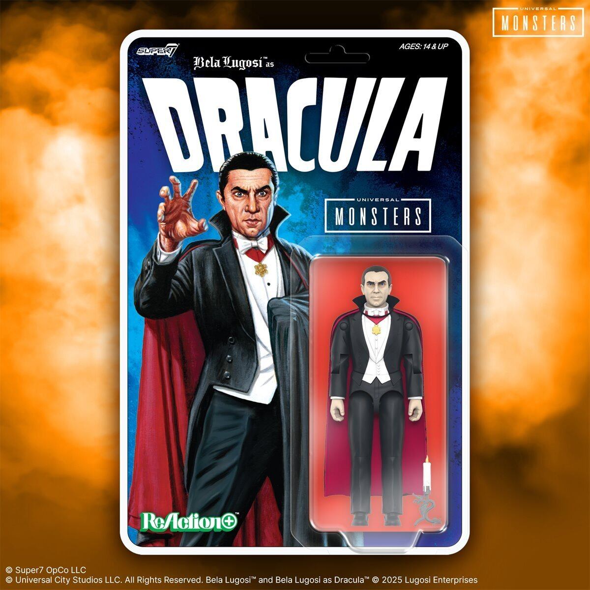 リ・アクション+ ユニバーサル・モンスター ドラキュラ ベラ・ルゴシ 3.75インチ アクションフィギュア 未開封