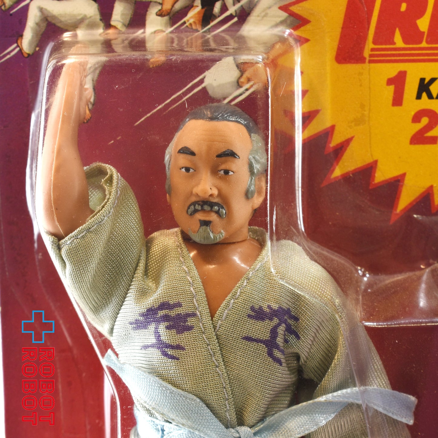 レムコ ベストキッド ( カラテキッド ) 宮城センセイ w/ブレークアウェイ ポール アクションフィギュア 1986 未開封