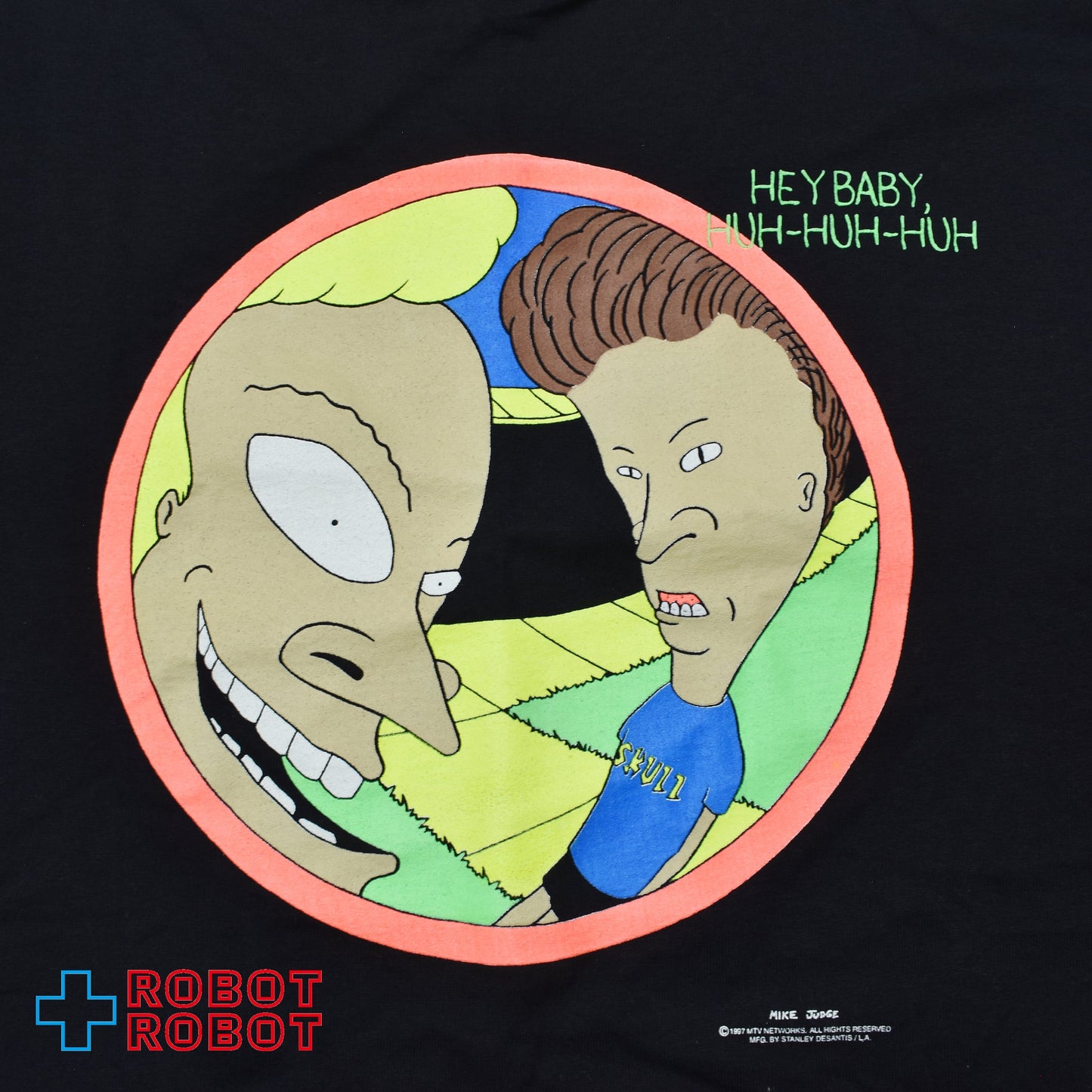 スタンリーデサンティス ビーバス & バットヘッド MTV "ハイ・ベイビー" Tシャツ Lサイズ
