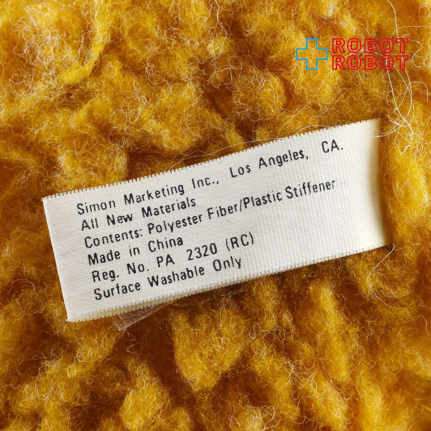 マクドナルド セサミストリート マペッツ ベビー・フォジー・ベア ぬいぐるみ人形 1987 ※帽子欠品