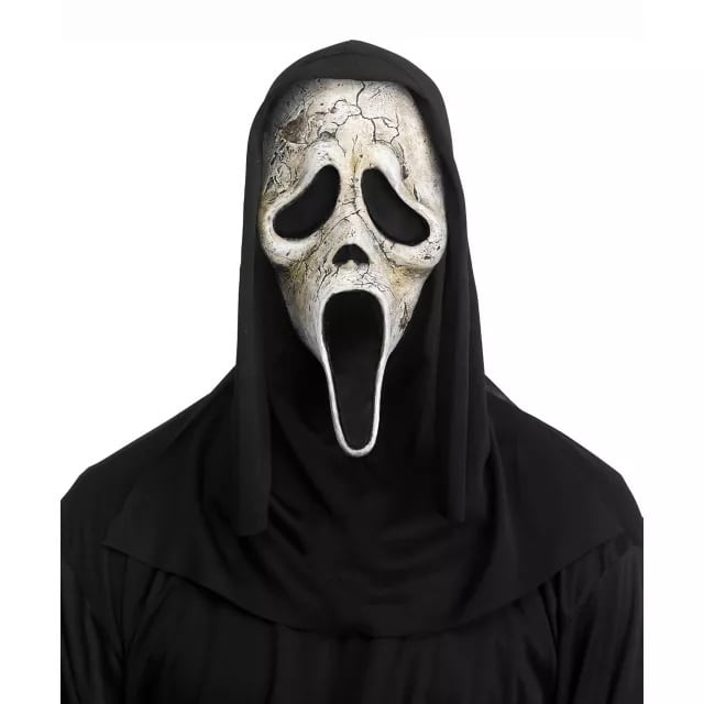 スピリットハロウィン社 ゴーストフェイス エイジド フルマスク 紙タグ付き