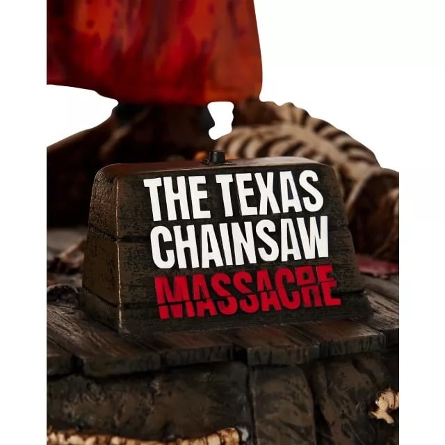 スピリットハロウィン社 悪魔のいけにえ レザーフェイス スタチュー フィギュア 箱入 ※難有り